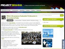 Tablet Screenshot of projectbrahma.org